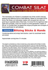 Indonesian Combat Pentjak Silat #3 Blitzing Sticks Hands DVD Victor deThouars